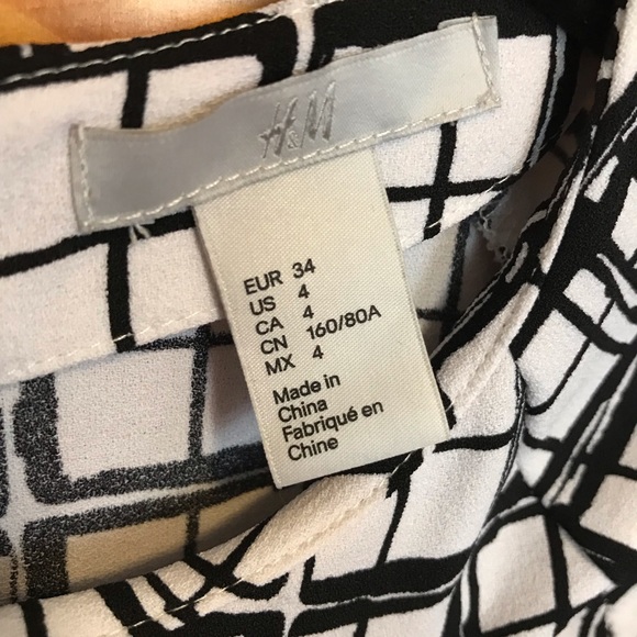 Black & White Blouse - Picture 3 of 3